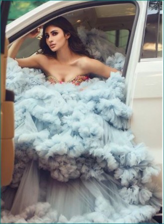 Mouni Roy stuns with her very beautiful sky-like dress
