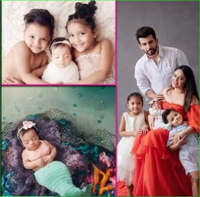 Mahi Vij and Jai got a beautiful photoshoot done with daughter