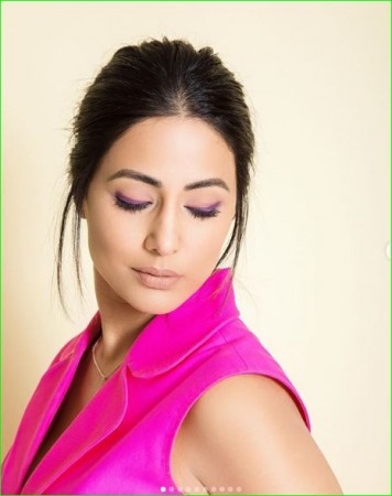 Hina Khan's new photoshoot, looks pretty in pink