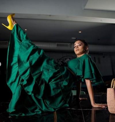 Tina Dutta stuns her beauty by wearing a transparent dress