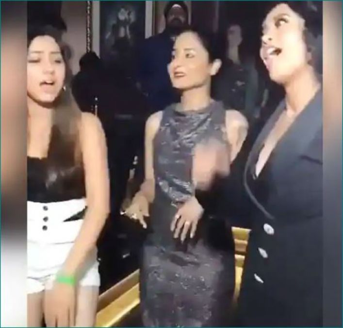 Naira's dress slips at music video's launching party