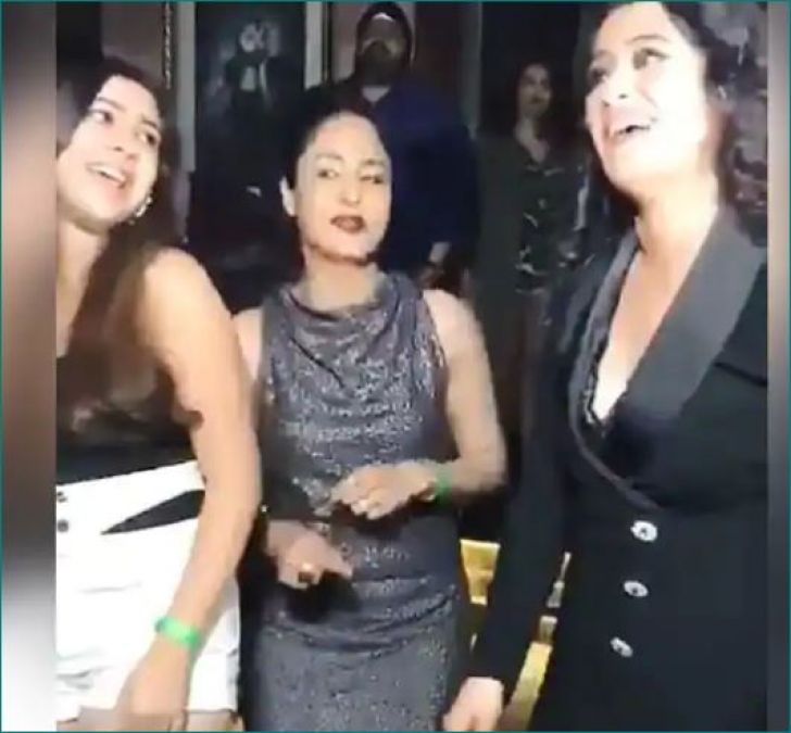 Naira's dress slips at music video's launching party