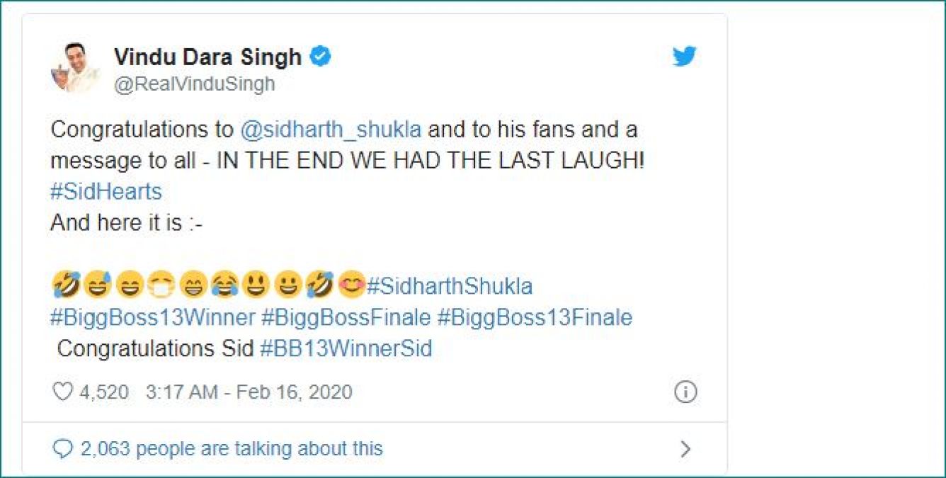 TV celebs congratulate Siddharth Shukla after becoming winner
