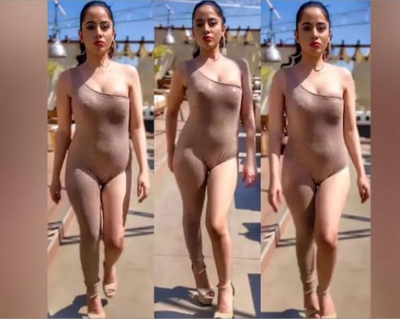 Urfi Javed wore weird dress, people's head baffled, said- 'Forgot to wear clothes'