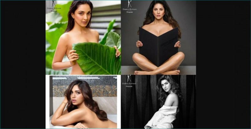 These two actresses became topless for Dabboo Ratnani's calendar, one hid her body with leaf