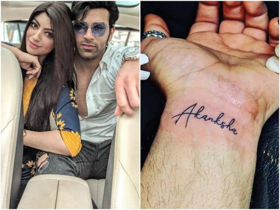 Paras Chhabra says this about Akanksha's name on his wrist