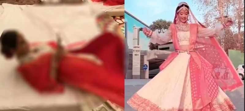दुल्हन के लिबाज़ में डांस करते हुए गिर पड़ी हिना खान, वायरल हुआ वीडियो!