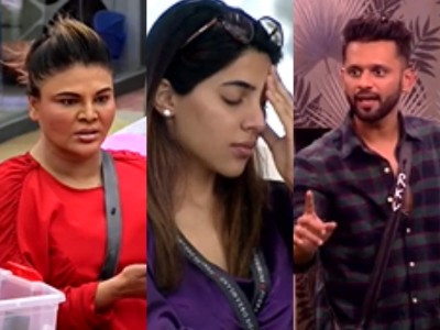 BB 14: Nikki Tamboli and Rahul Vaidya chat, Rakhi Sawant comments 'Nikki ne toh...'