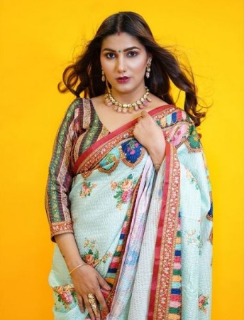 Green sari look of Sapna boosted temp in summer, fans said- 'Katai Zahar'