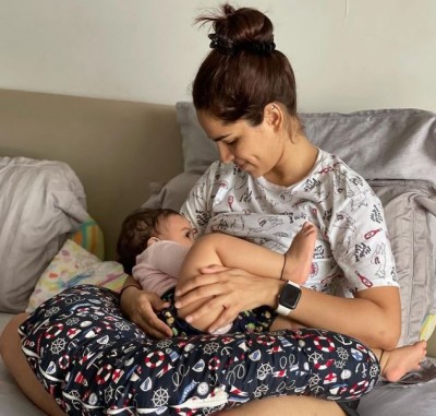 Corona-hit actress's pain, said- 'Difficulty in breastfeeding'