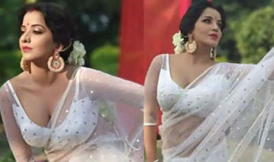 Bhojpuri actress Monalisa shares her new video, shooting action scene