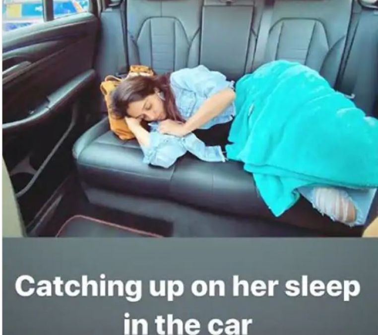 This TV actor seen sleeping in car after being tired of shooting, husband shares photo