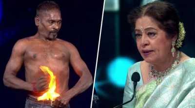 On the sets of India's Got Talent, the contestant put a ball of fire inside his pants, and then...