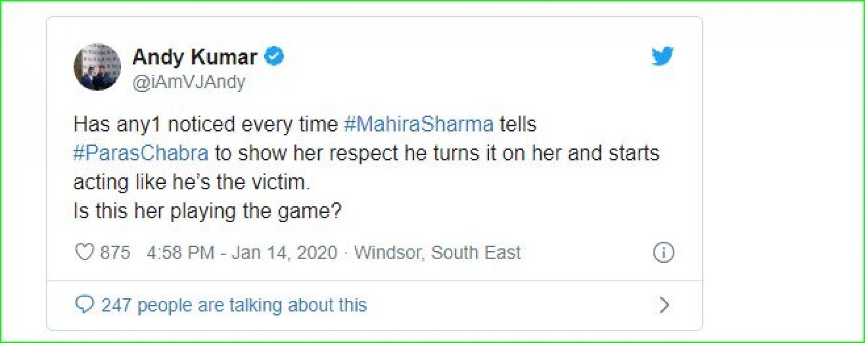 बिग बॉस के एक्स कंटेस्टेंट ने खोला माहिरा शर्मा का चौकाने वाला राज