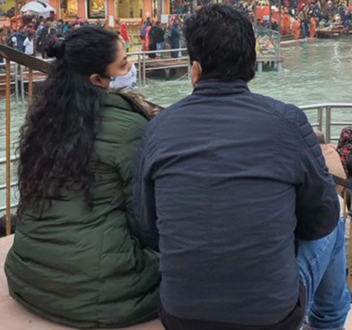 FIR fame Kavita Kaushik takes a dip of faith in Ganga