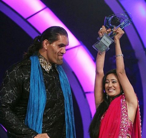 Shweta Tiwari made new record by defeating 'The Great Khali,' watch this video