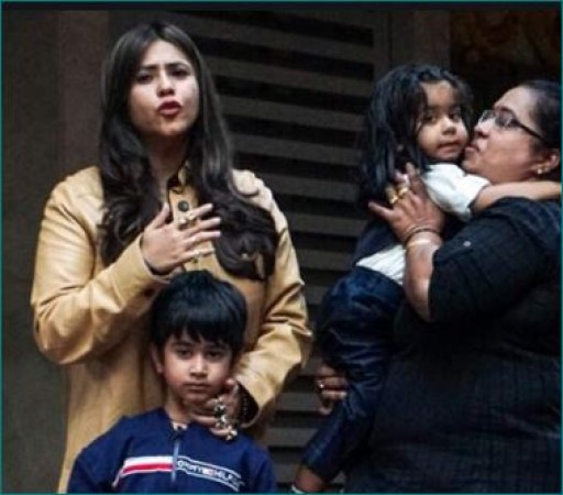 Bollywood stars arrive with children at Ekta Kapoor's son's birthday party