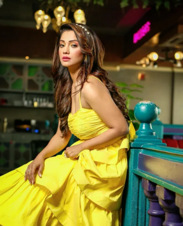 Wearing a yellow coloured frill gown Adaa Khann wreaked havoc, see photos