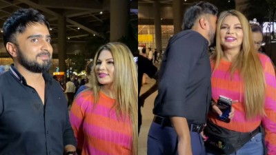 Rakhi Sawant lose control after seeing her boyfriend, did this