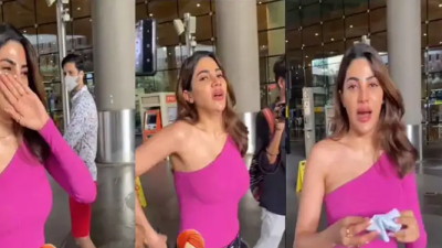 VIDEO! Sidhu asked the question on the murder of Moose Wala, then this famous actress started crying at the airport itself.