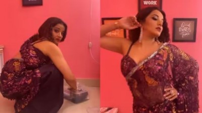 While doing household chores, suddenly Monalisa did such an act, fans were stunned