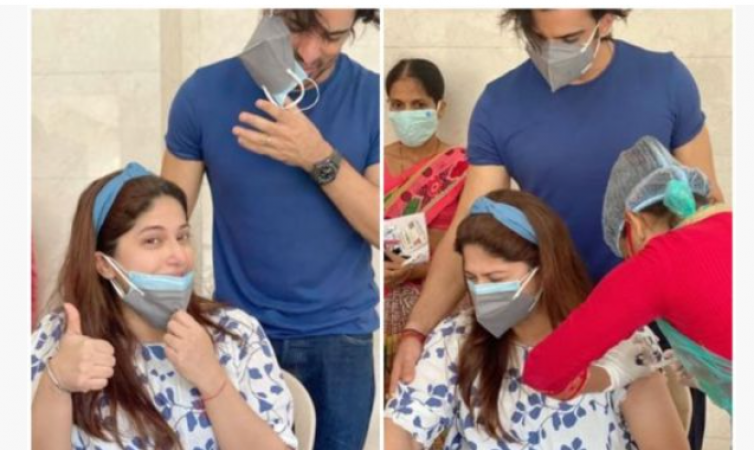 New mommy Addite Malik gets corona vaccinated, encourages new mothers to get vaccinated too