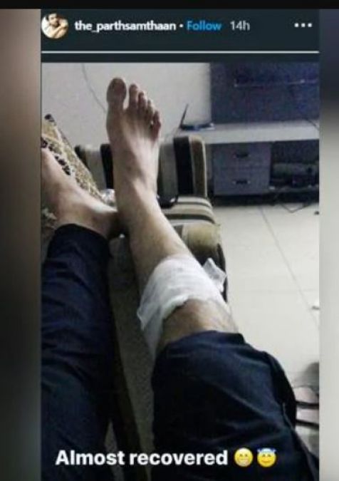 Kasautii Zindagii Kay 2 fame Parth Samthan shares picture of leg injury