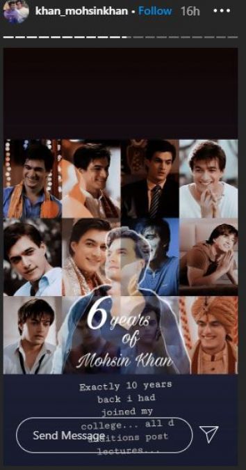 Mohsin Khan celebrates 6 years in TV industry with fans