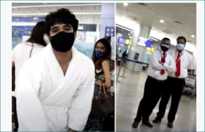 TV actor was on his way to travel by plane wearing a bathrobe, stopped by the Airport Authority