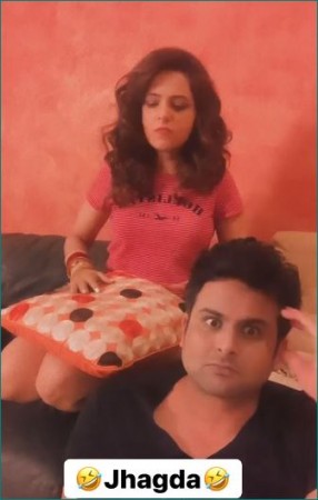 Sugandha Mishra and Sanket Bhosale fight after 2 months of marriage, video going viral