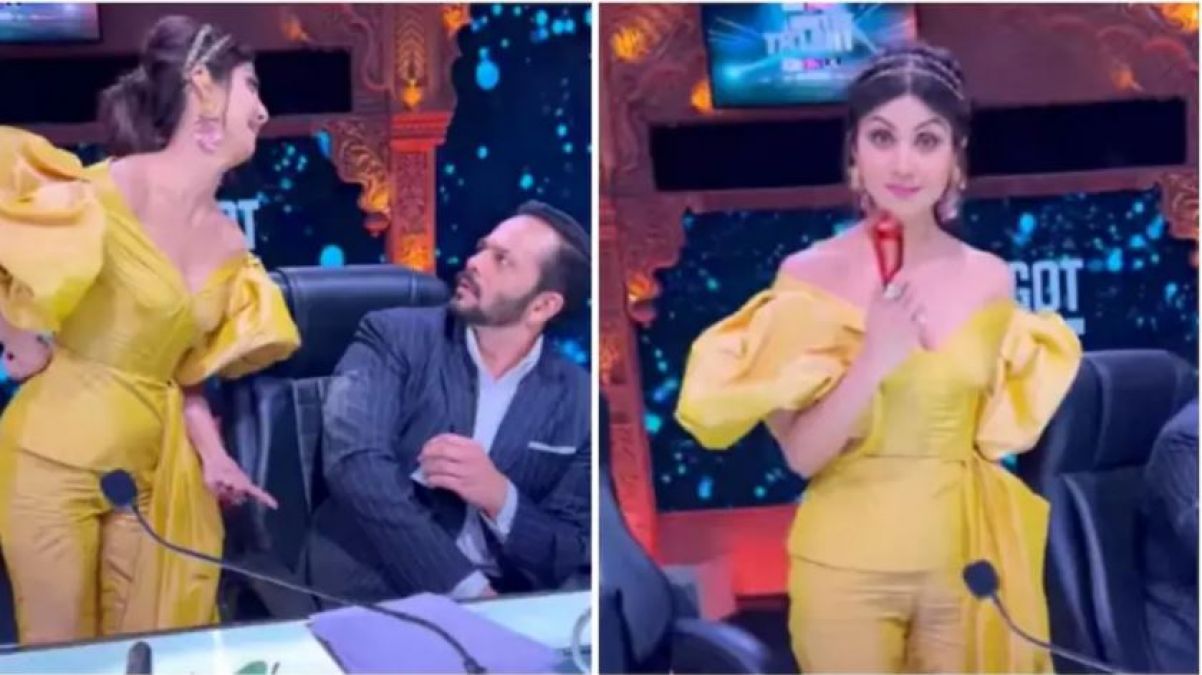 VIDEO! In the live show, Shilpa Shetty kicked this famous director, everyone's stunned