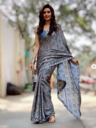 नागिन 3 के सेट से साड़ी में करिश्मा तन्ना ने शेयर की अपनी ख़ास तस्वीरें