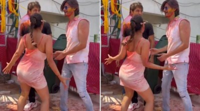 VIDEO! Srishti Rode danced fiercely on Holi, killer acts robbed the hearts of fans