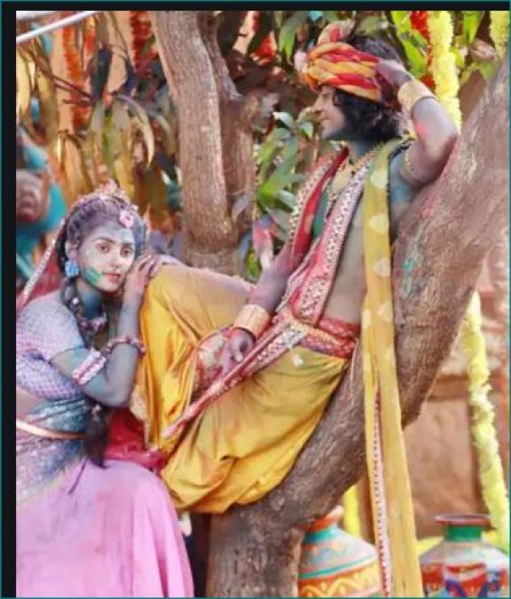 RadhaKrishn is going to make ruckus on Holi, pictures surfaced from set