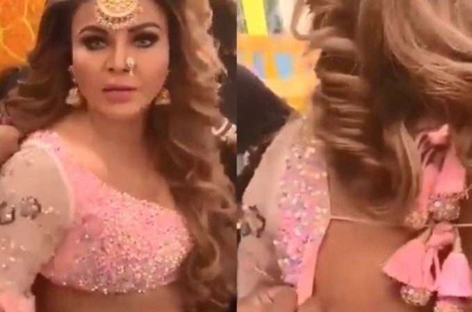 Rakhi Sawant's blouse torn on set, video goes viral