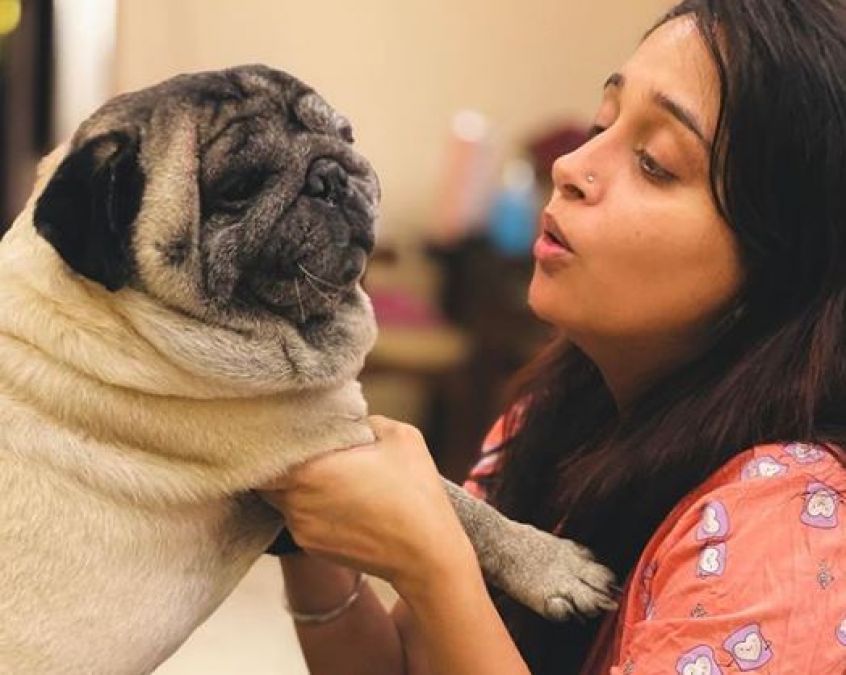 Deepika Kakkar seen having fun with dog