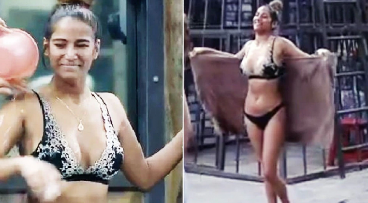 Poonam Pandey again crossed the limits, took off clothes in 'lock up', and took a bath openly