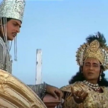 Mahabharat lord Krishna shows his Vishwaroop avatar to Arjun