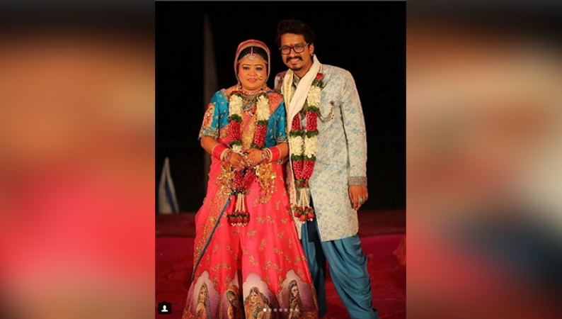 शादी के पांच महीने पुरे होने पर भारती ने दी अपने पति को बधाई