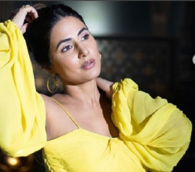 Hina Khan gets photoshoot done in yellow dress, photos viral