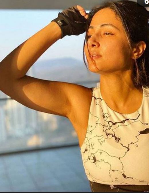 TV actress Hina Khan shared about her lockdown routine