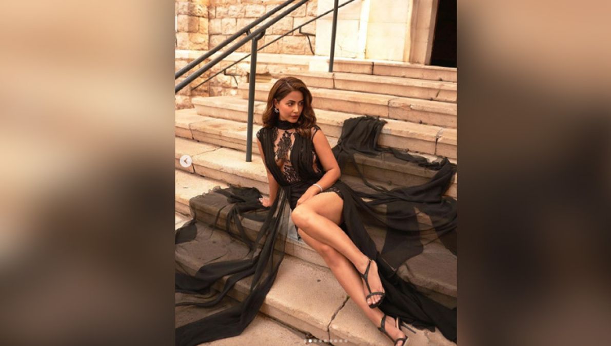 Cannes 2022: Hina shows up in black net dress, fans' senses blown away