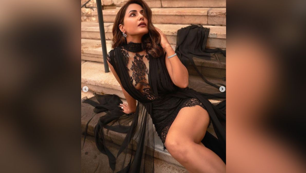 Cannes 2022: Hina shows up in black net dress, fans' senses blown away