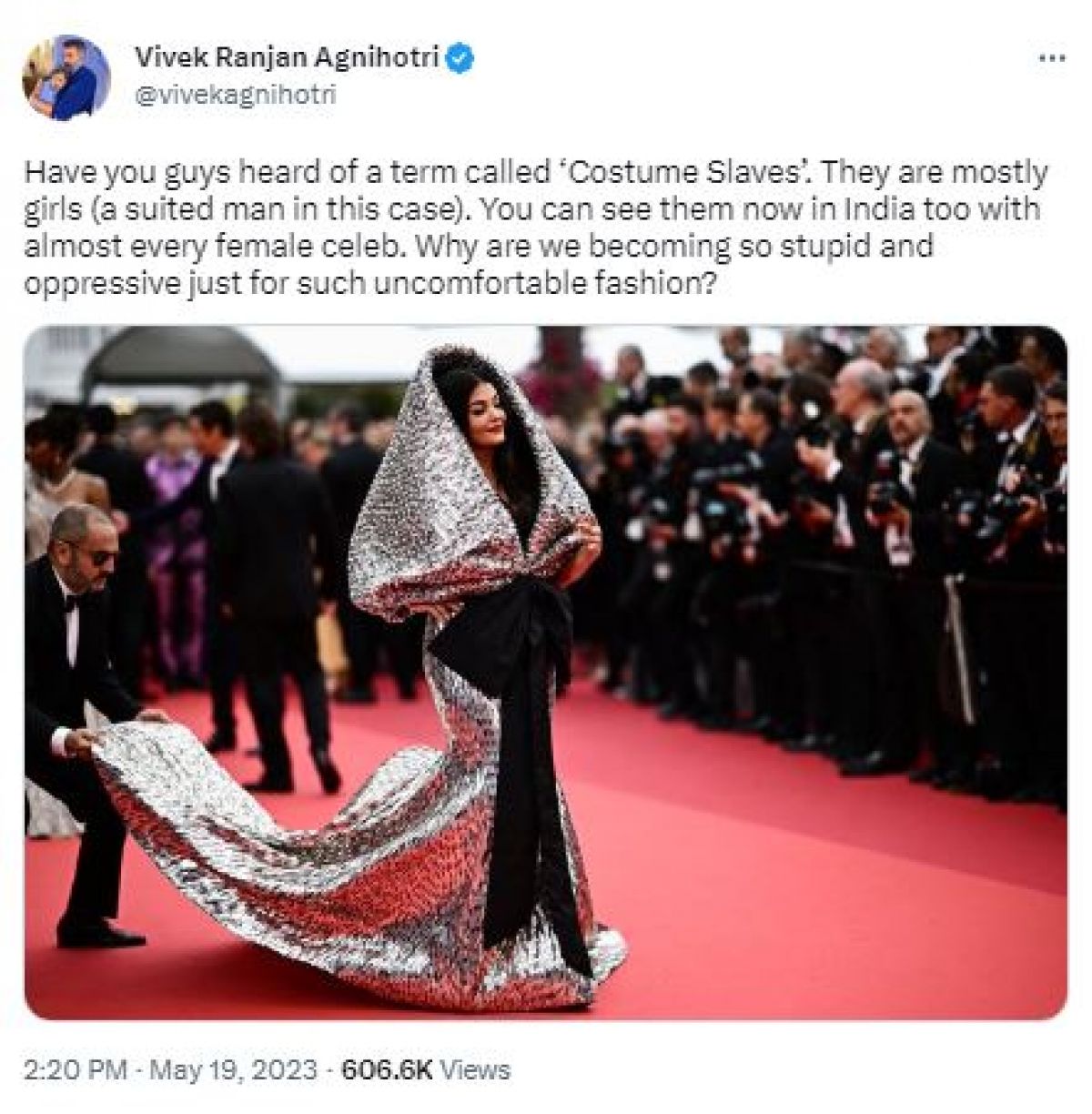 Vivek Agnihotri raises questions on Aishwarya Rai's 'costume', Urfi Javed said, 'Which fashion school did you come from...'