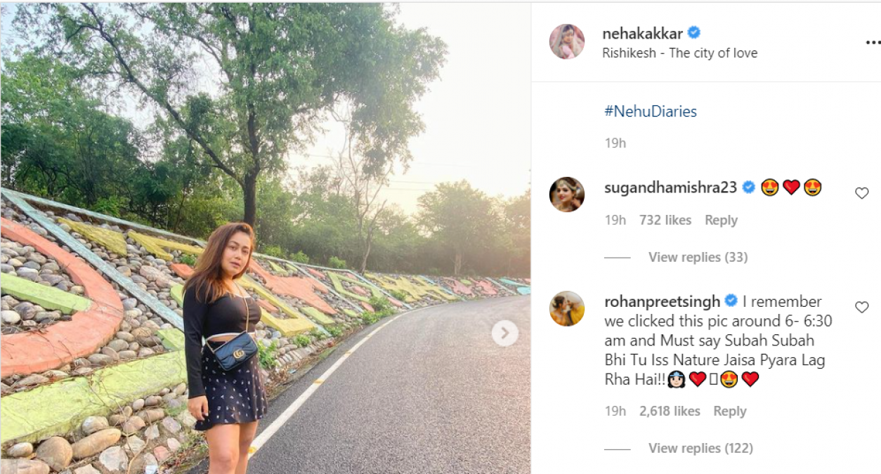 Neha Kakkar shared no makeup pics from Rishikesh, husband comments