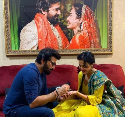 Husband makes Mehndi in Kamya Punjabi's hand, Know special Karva Chauth planning of actress