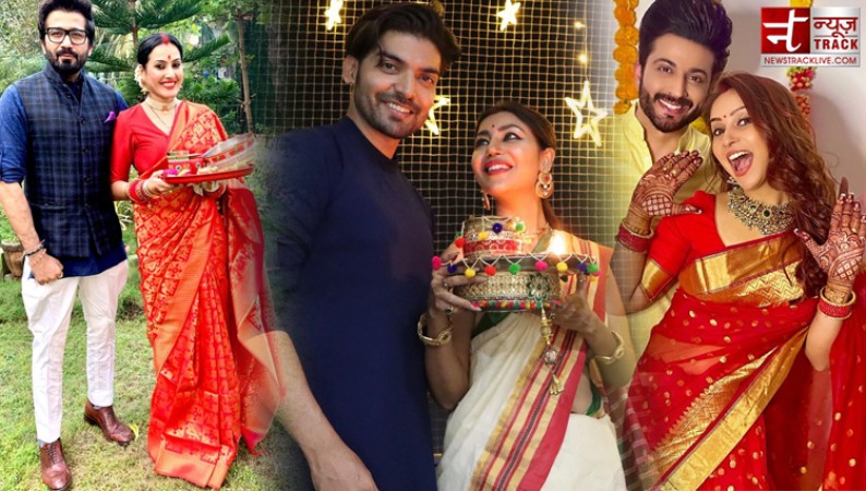 TV Couples celebrates festival of Karvachauth in this way, See pics