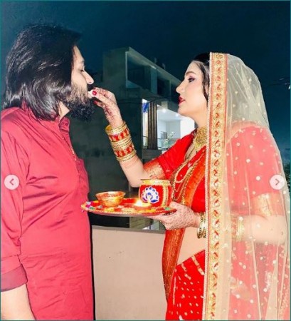 Sapna Choudhary celebrated her husband with her husband, looked very beautiful