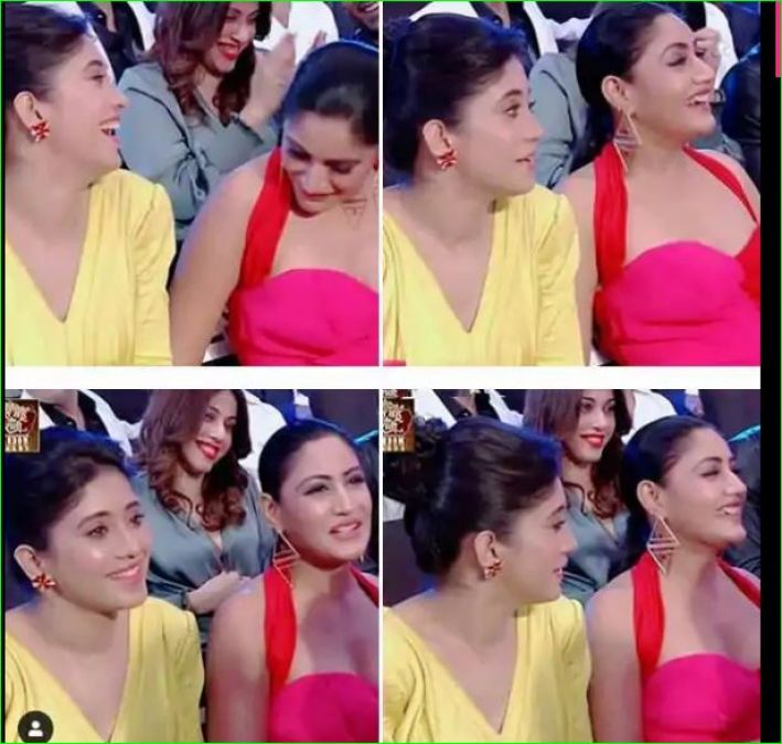 Shivangi Joshi looked very happy with Surbhi Chandna, got two awards