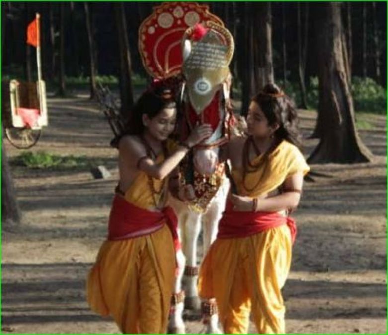 शो 'राम सिया' के सेट पर दिखा अद्भुत नजारा, राम के अश्वमेध घोड़े को लव कुश ने बनाया दोस्त